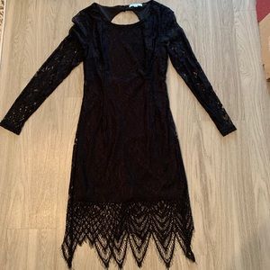 Black lace dress